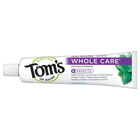 Tom's of Maine Whole Care Toothpaste Peppermint 4.0oz product image